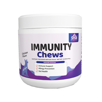 Immunity Daily Soft Chews for Dogs, Supports Yeast Production, Immune System, Gut & Digestive Health for Dogs - 200 Chews